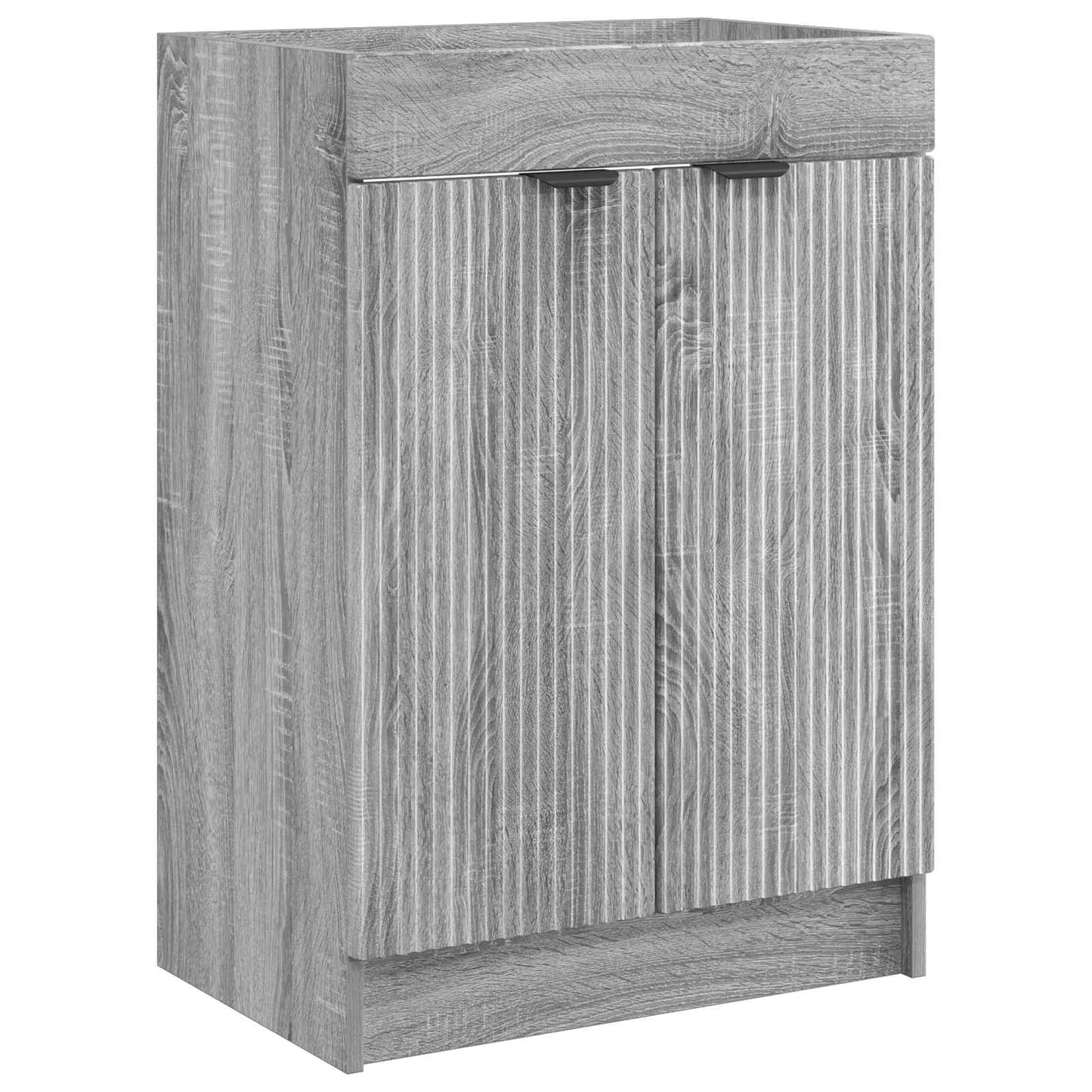 vidaXL Σετ Επίπλων Μπάνιου Γκρι Sonoma 56 x 37,5 x 81 εκ