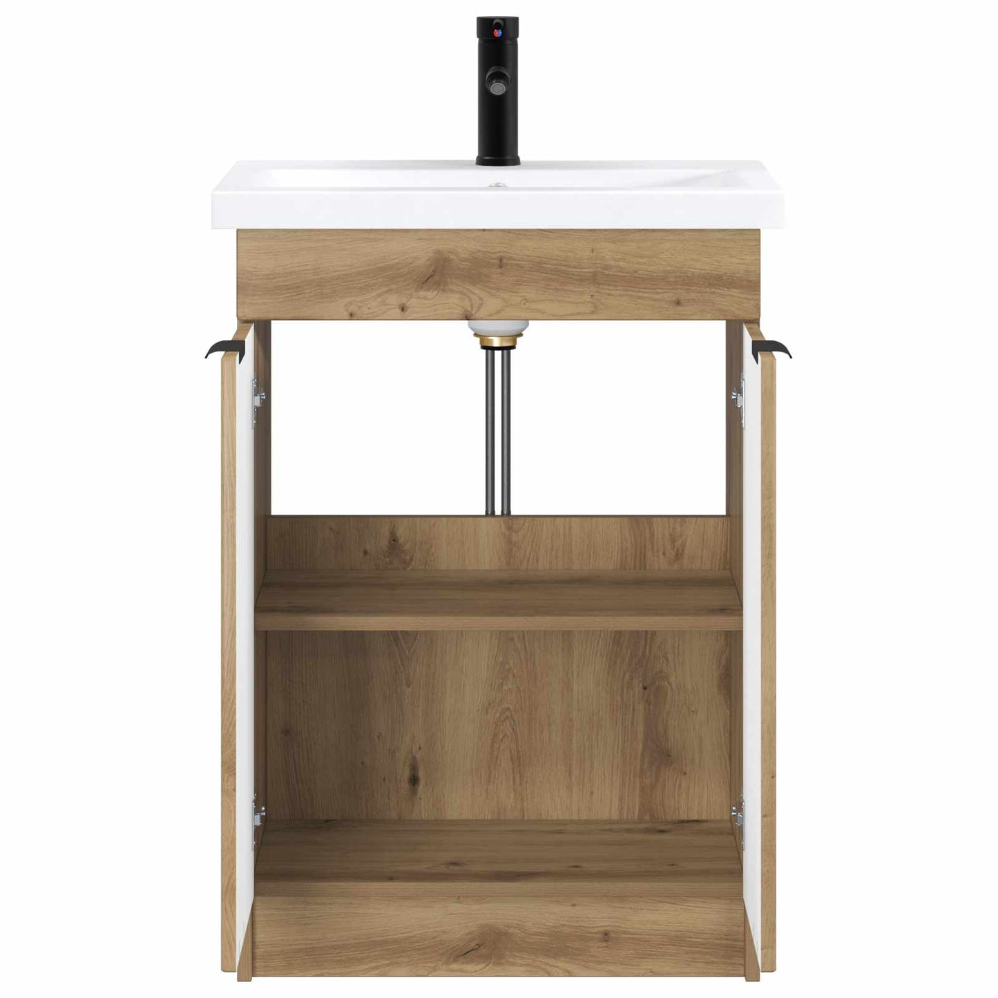 vidaXL Σετ Επίπλων Μπάνιου Artisan Δρυς 56 x 37,5 x 81 εκ