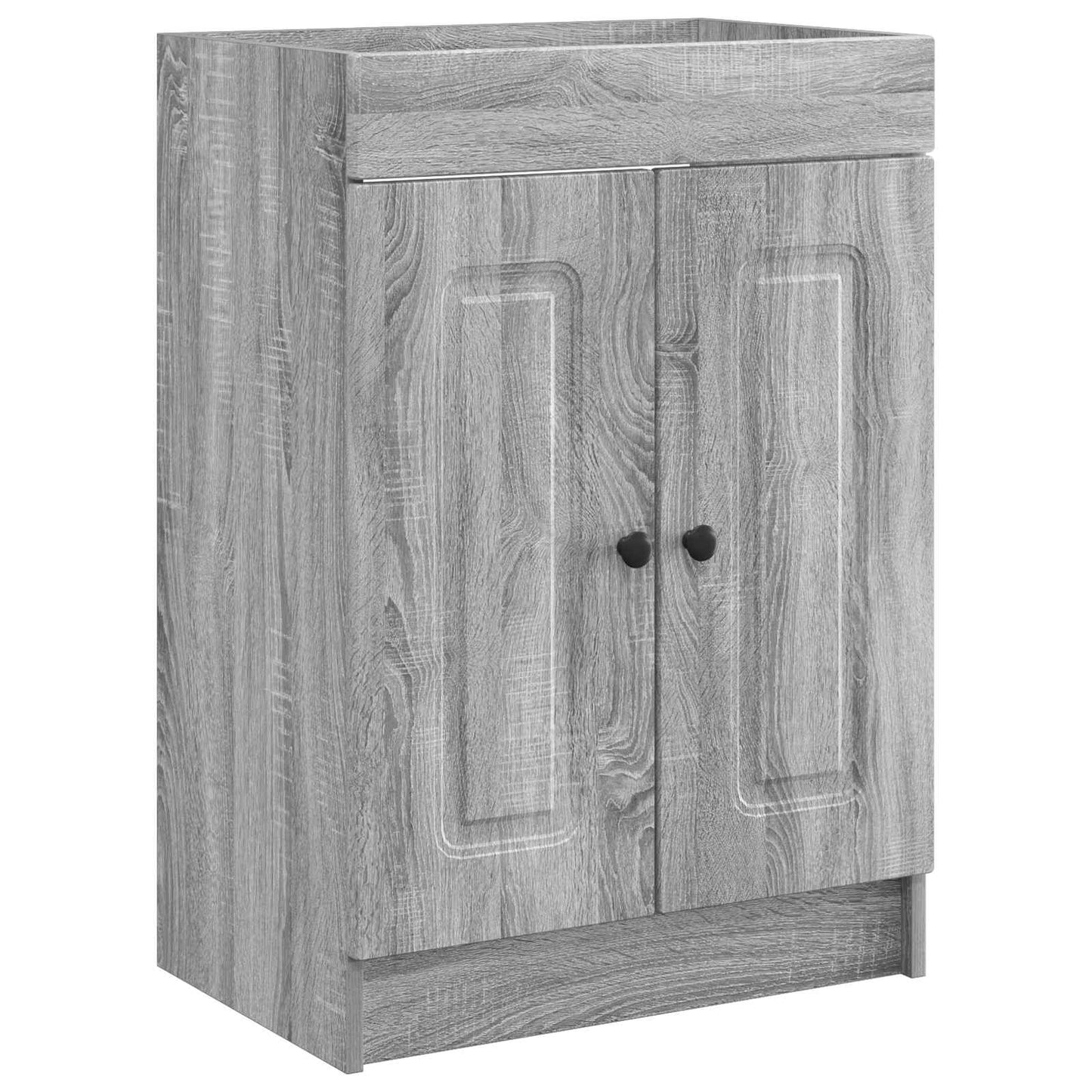 vidaXL Σετ Επίπλων Μπάνιου Γκρι Sonoma 56 x 37,5 x 81 εκ
