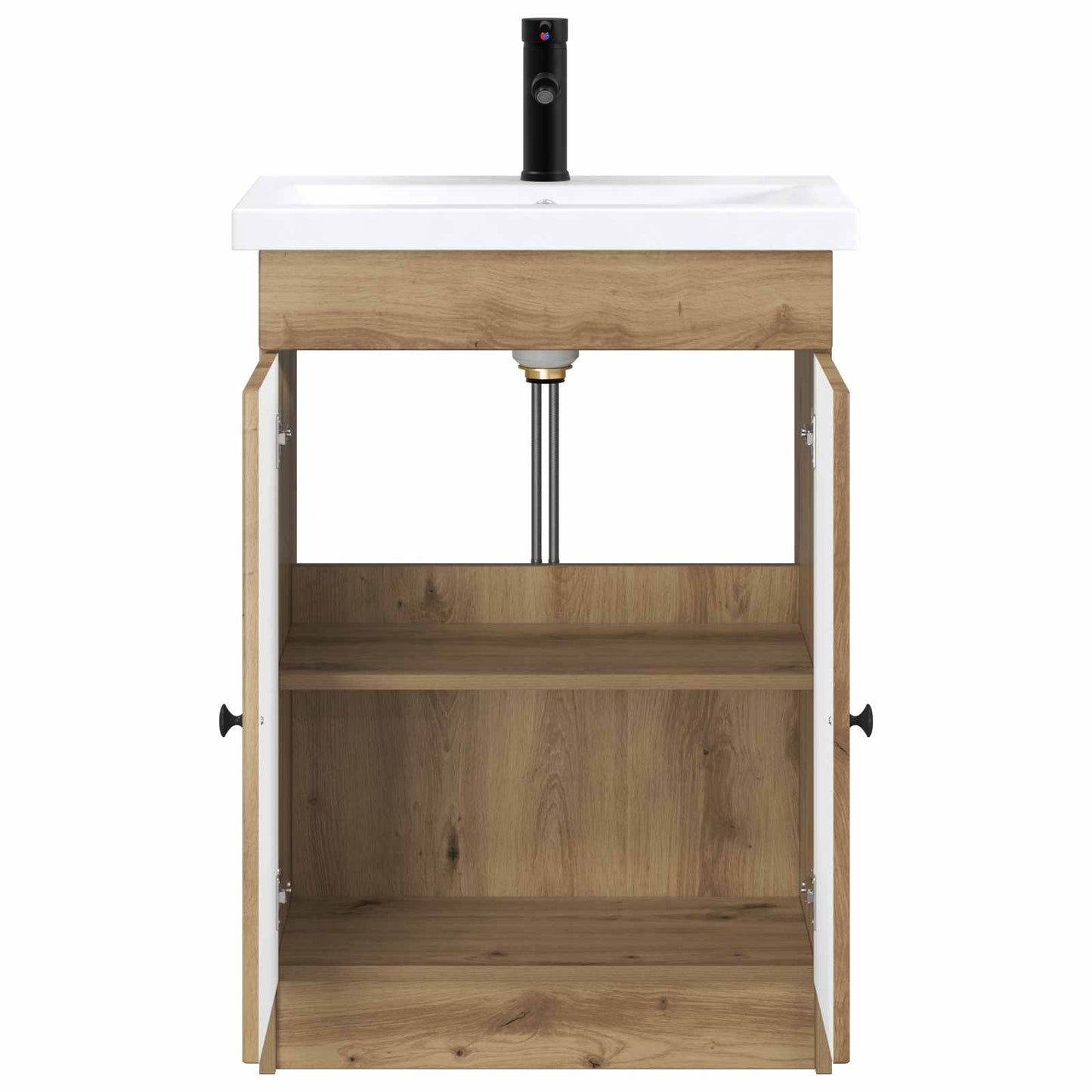vidaXL Σετ Επίπλων Μπάνιου Artisan Δρυς 56 x 37,5 x 81 εκ