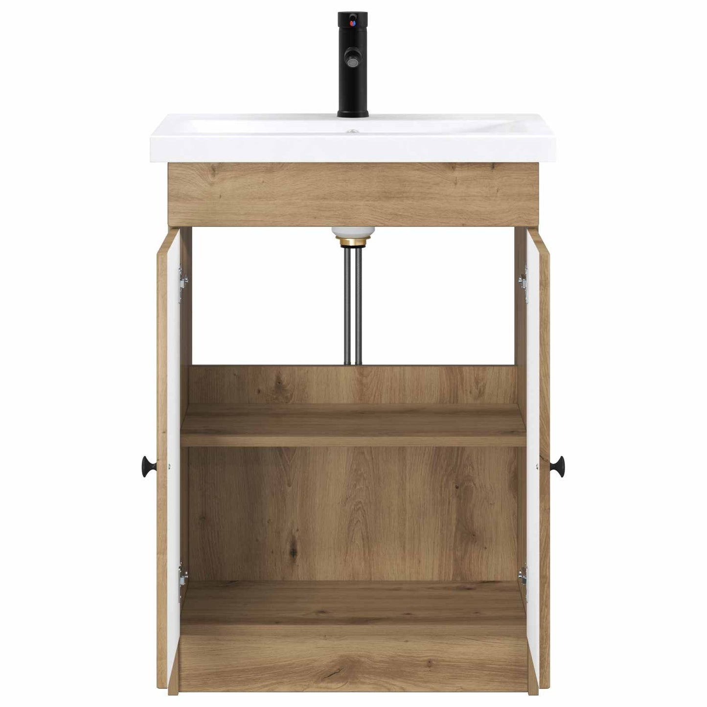 vidaXL Σετ Επίπλων Μπάνιου Artisan Δρυς 56 x 37,5 x 81 εκ