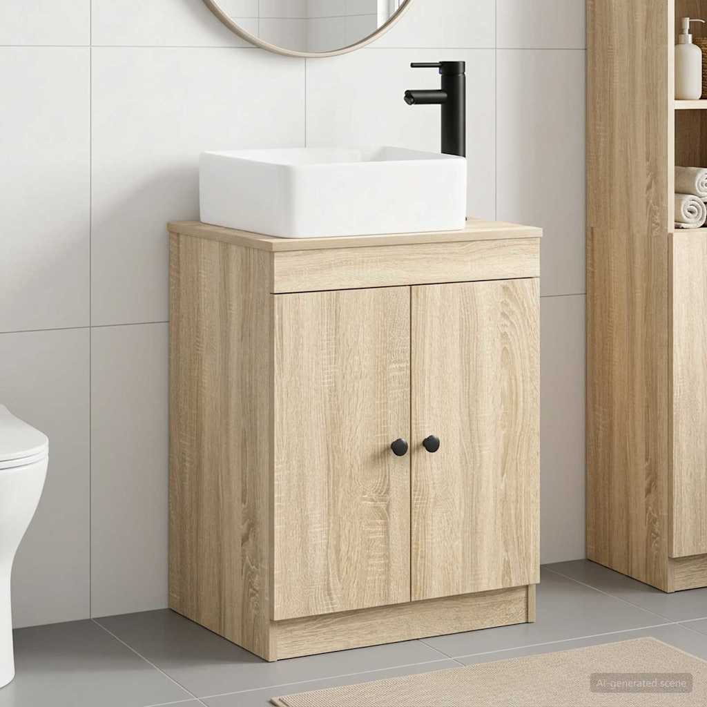 vidaXL Σετ Επίπλων Μπάνιου Sonoma Δρυς Επεξεργασμένο Ξύλο
