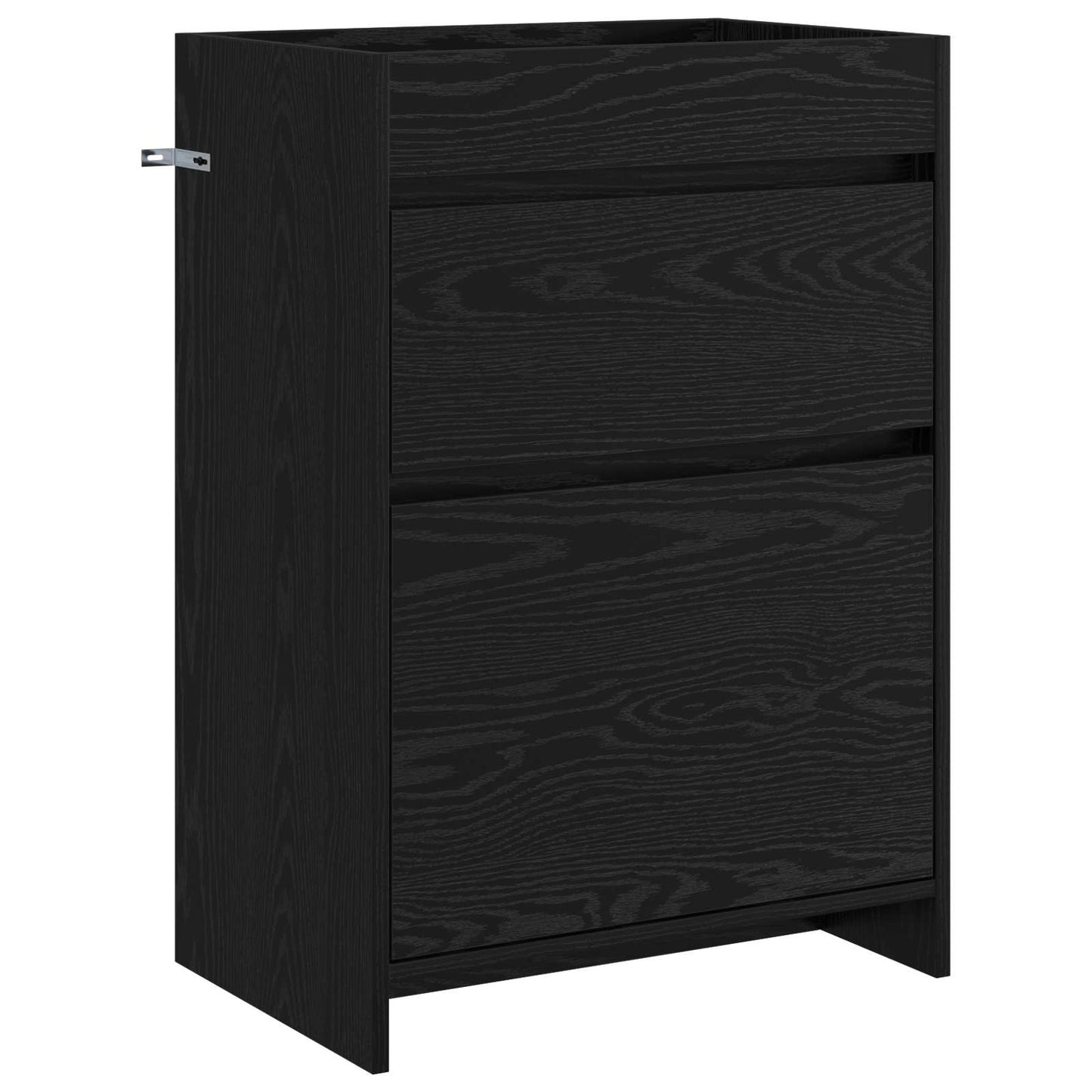 vidaXL Σετ Επίπλων Μπάνιου Μαύρη Δρυς 61 x 40 x 84,5 εκ