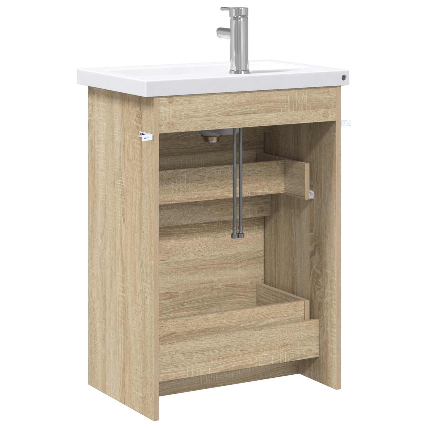 vidaXL Σετ Επίπλων Μπάνιου Sonoma Δρυς 61 x 40 x 84,5 εκ