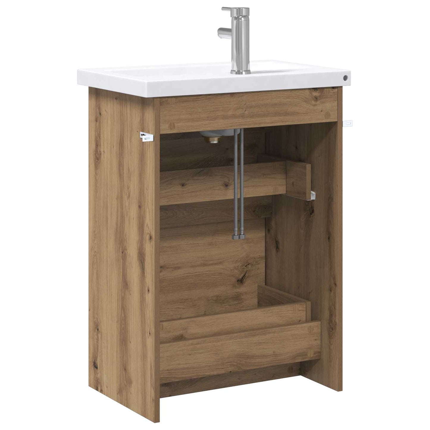 vidaXL Σετ Επίπλων Μπάνιου Artisan Δρυς 61 x 40 x 84,5 εκ