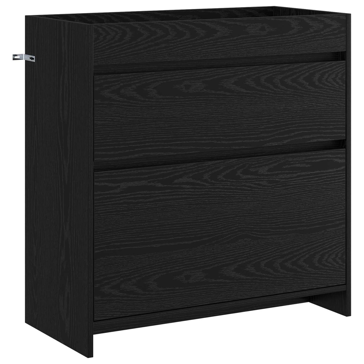 vidaXL Σετ Επίπλων Μπάνιου Μαύρη Δρυς 81 x 40 x 84,5 εκ