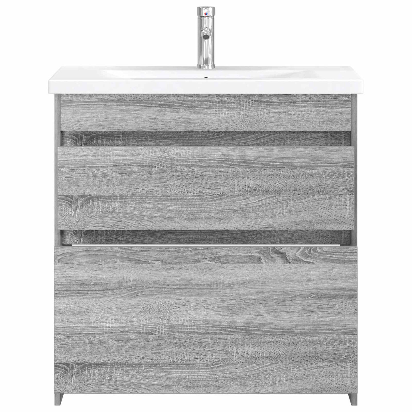 vidaXL Σετ Επίπλων Μπάνιου Γκρι Sonoma 81 x 40 x 84,5 εκ