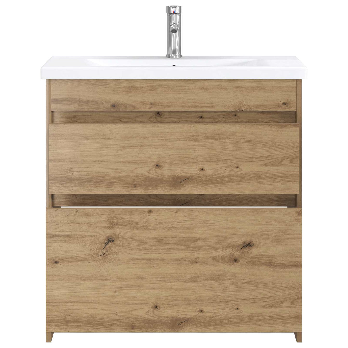 vidaXL Σετ Επίπλων Μπάνιου Artisan Δρυς 81 x 40 x 84,5 εκ