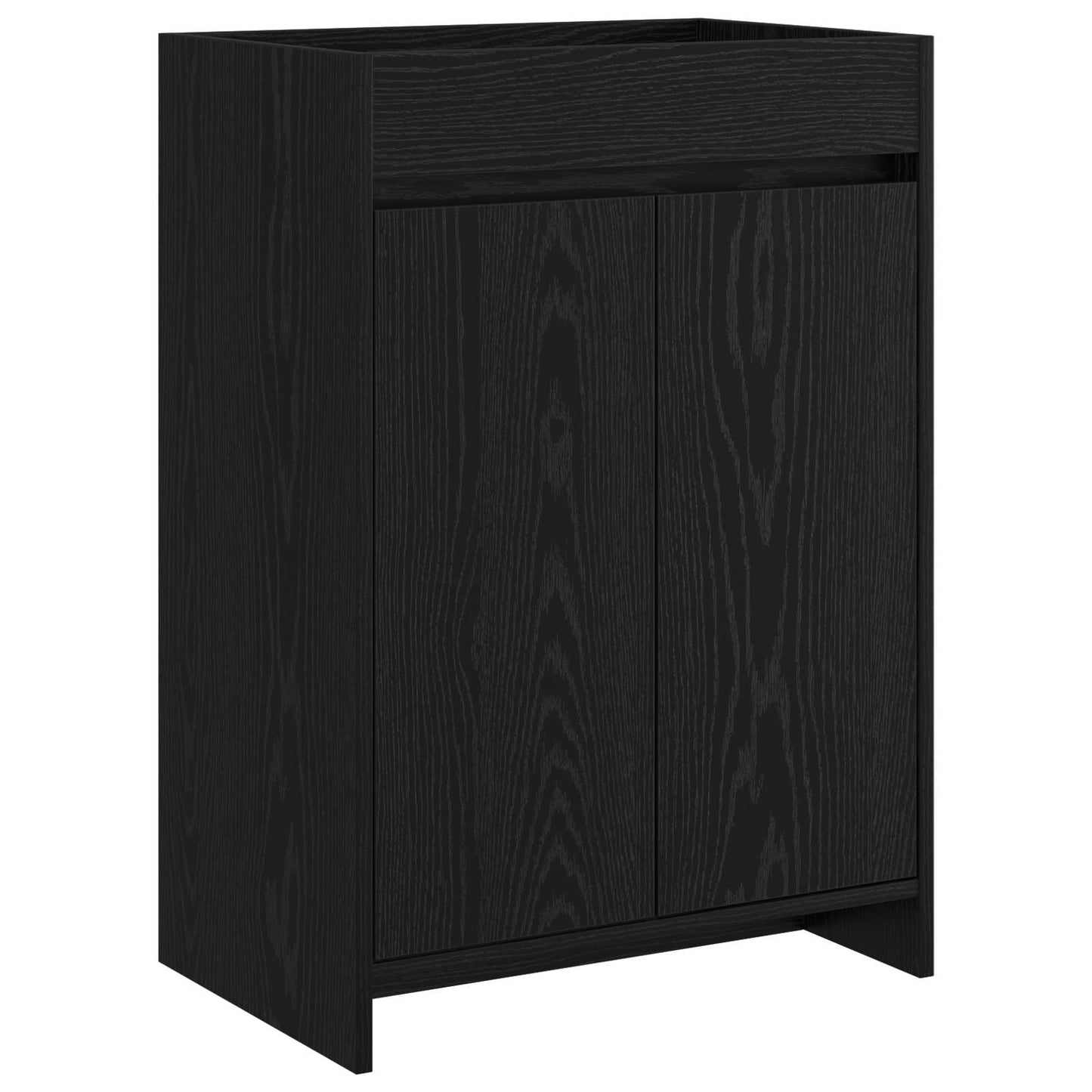 vidaXL Σετ Επίπλων Μπάνιου Μαύρη Δρυς 61 x 40 x 84,5 εκ