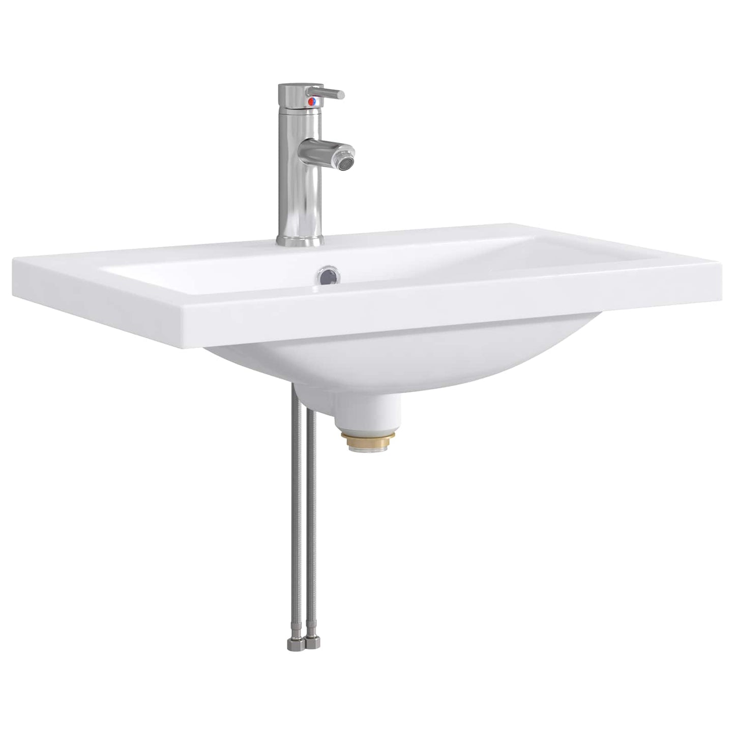 vidaXL Σετ Επίπλων Μπάνιου Γκρι Σκυροδέματος 61 x 40 x 84,5 εκ