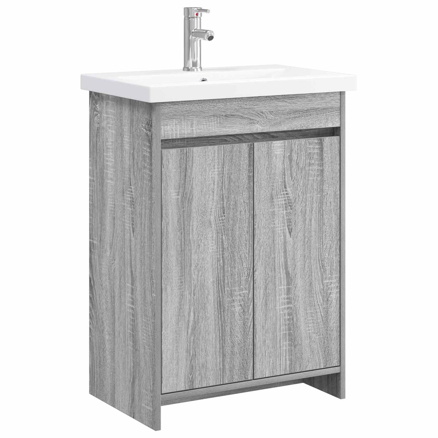 vidaXL Σετ Επίπλων Μπάνιου Γκρι Sonoma 61 x 40 x 84,5 εκ