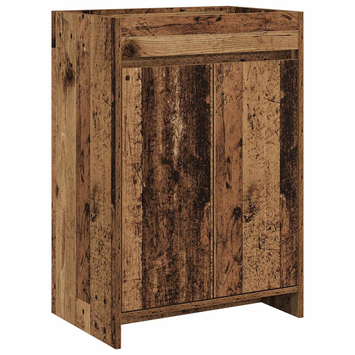 vidaXL Σετ Επίπλων Μπάνιου Παλαιωμένο ξύλο 61 x 40 x 84,5 εκ