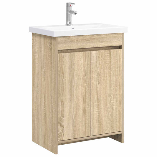 vidaXL Σετ Επίπλων Μπάνιου Sonoma Δρυς 81 x 40 x 84,5 εκ