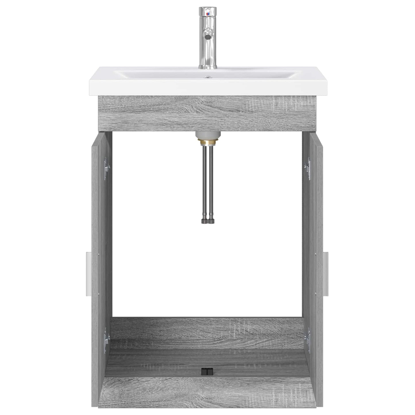 vidaXL Σετ Επίπλων Μπάνιου Γκρι Sonoma 61 x 40 x 84,5 εκ