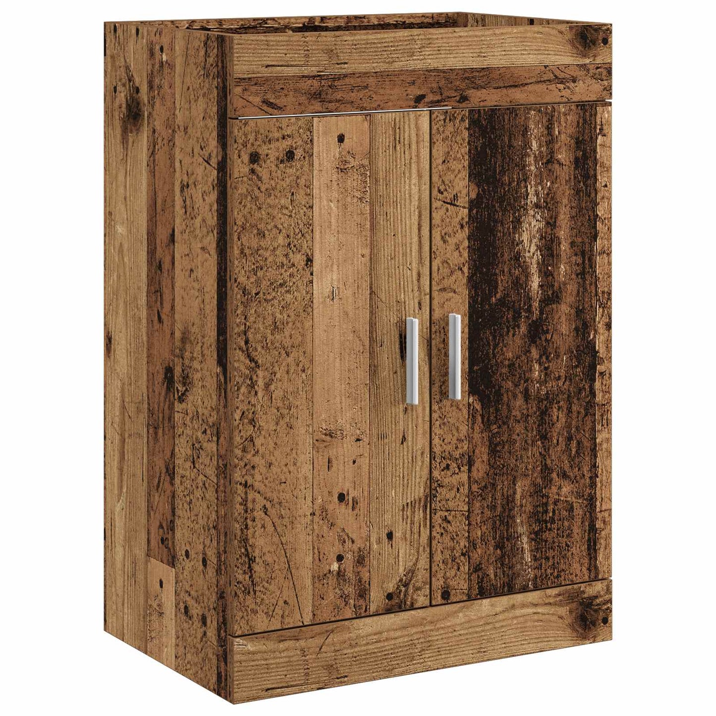 vidaXL Σετ Επίπλων Μπάνιου Παλαιωμένο ξύλο 61 x 40 x 84,5 εκ