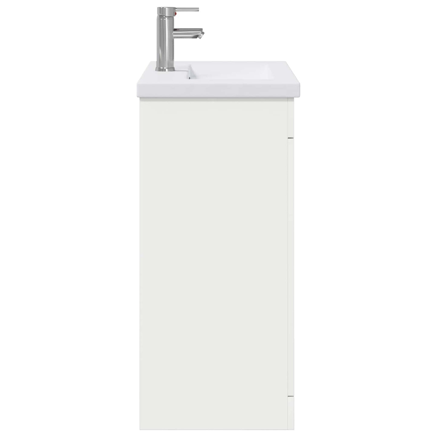 vidaXL Σετ Επίπλων Μπάνιου Λευκό 81 x 40 x 84,5 εκ Επεξεργασμένο Ξύλο