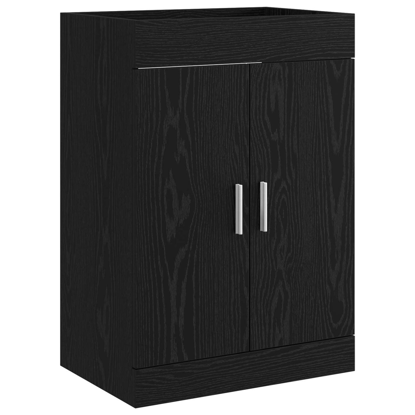 vidaXL Σετ Επίπλων Μπάνιου Μαύρη Δρυς 81 x 40 x 84,5 εκ