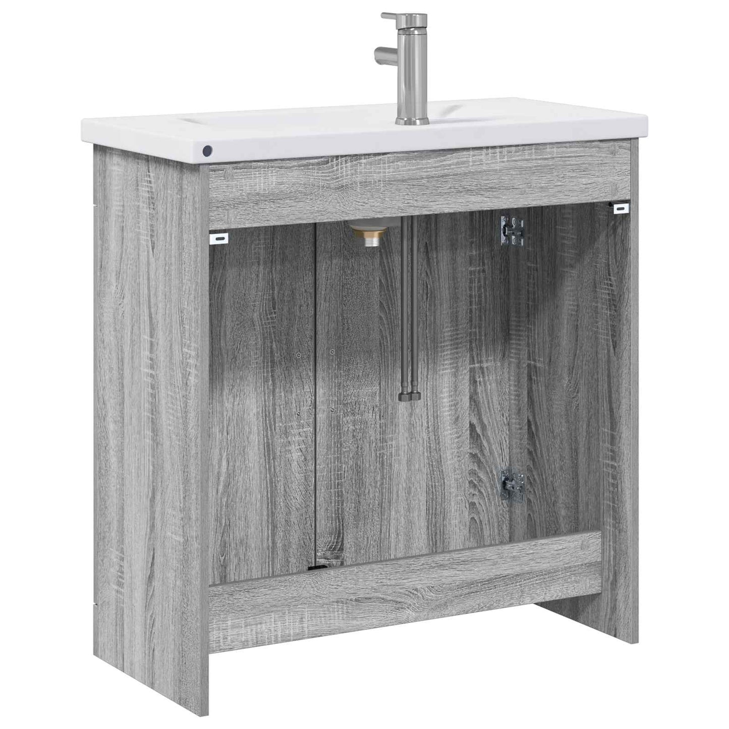 vidaXL Σετ Επίπλων Μπάνιου Γκρι Sonoma 81 x 40 x 84,5 εκ