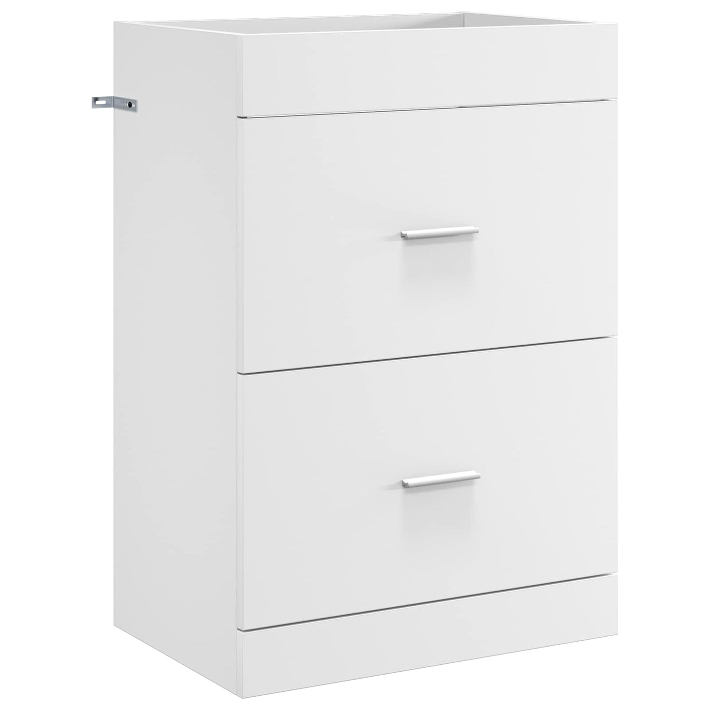 vidaXL Σετ Επίπλων Μπάνιου Λευκό 61 x 40 x 84,5 εκ Επεξεργασμένο Ξύλο