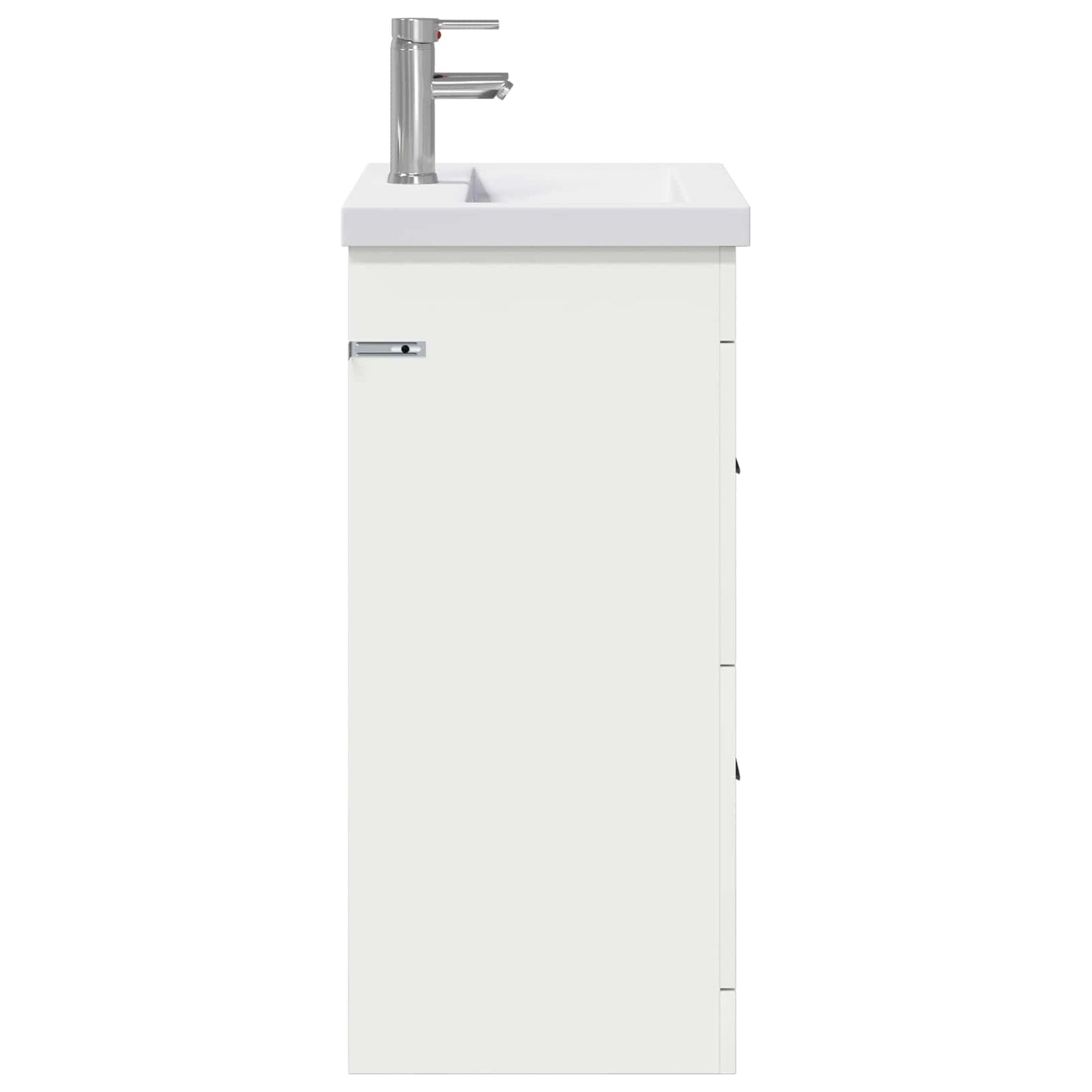 vidaXL Σετ Επίπλων Μπάνιου Λευκό 61 x 40 x 84,5 εκ Επεξεργασμένο Ξύλο