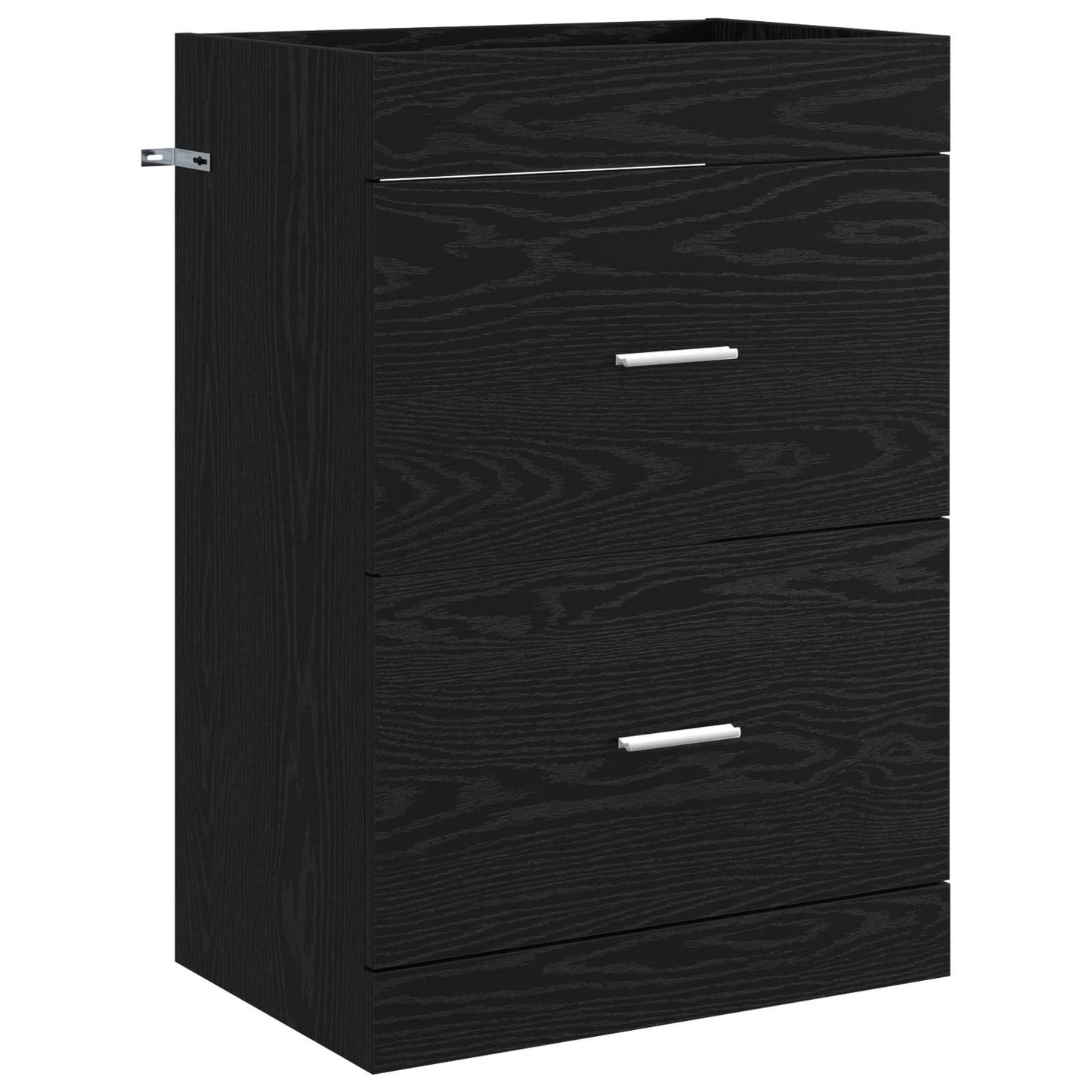 vidaXL Σετ Επίπλων Μπάνιου Μαύρη Δρυς 61 x 40 x 84,5 εκ