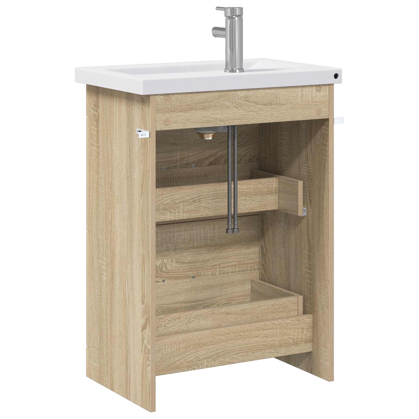 vidaXL Σετ Επίπλων Μπάνιου Sonoma Δρυς 61 x 40 x 84,5 εκ