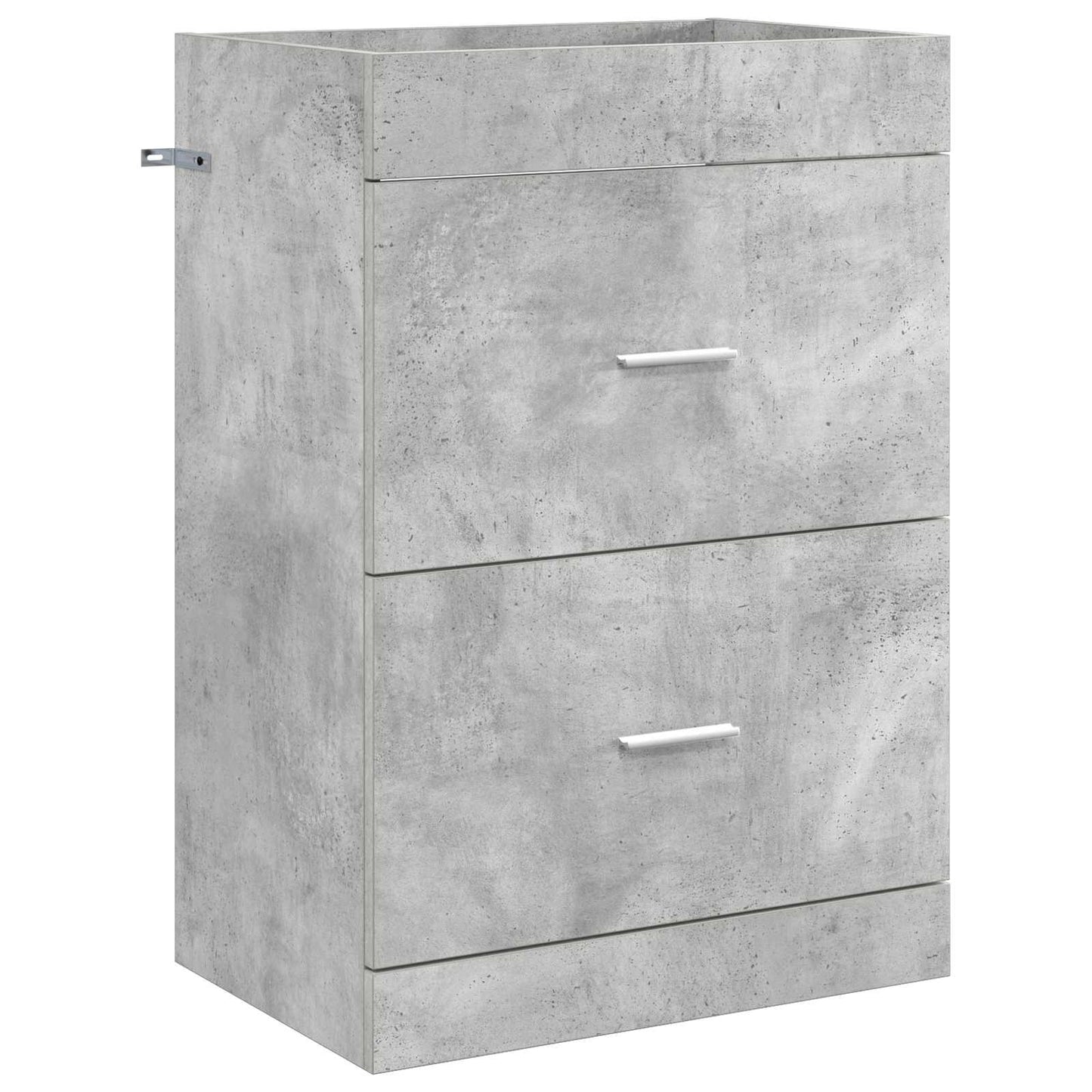 vidaXL Σετ Επίπλων Μπάνιου Γκρι Σκυροδέματος 61 x 40 x 84,5 εκ