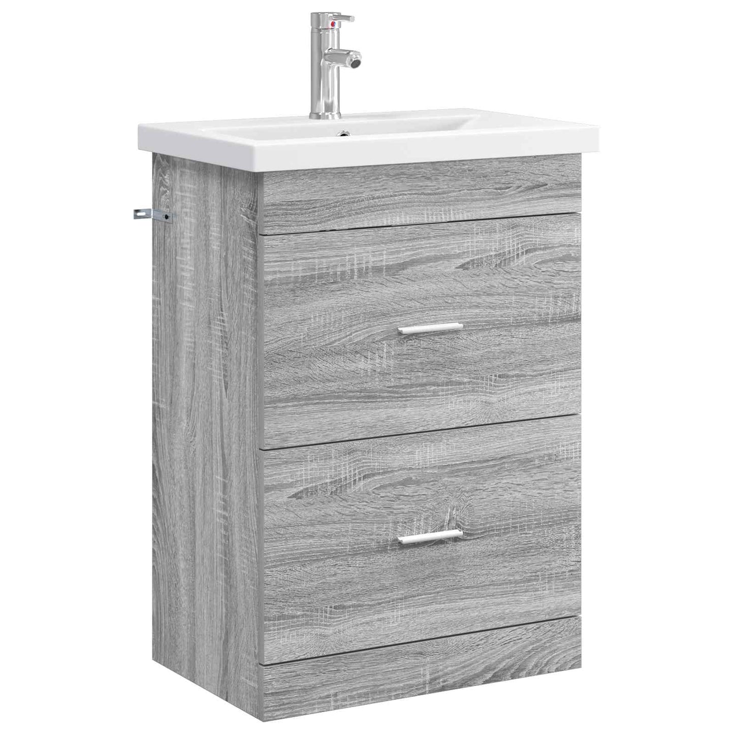 vidaXL Σετ Επίπλων Μπάνιου Γκρι Sonoma 61 x 40 x 84,5 εκ