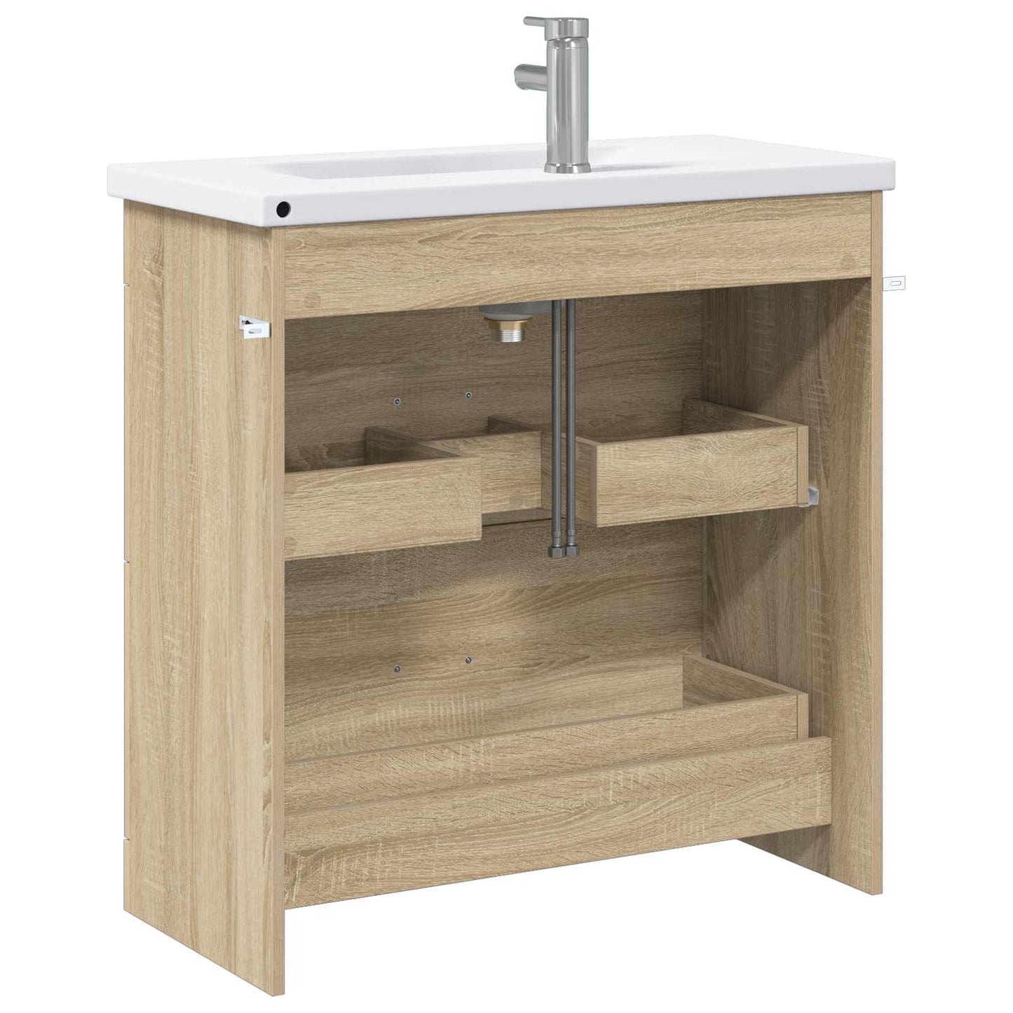 vidaXL Σετ Επίπλων Μπάνιου Sonoma Δρυς 81 x 40 x 84,5 εκ