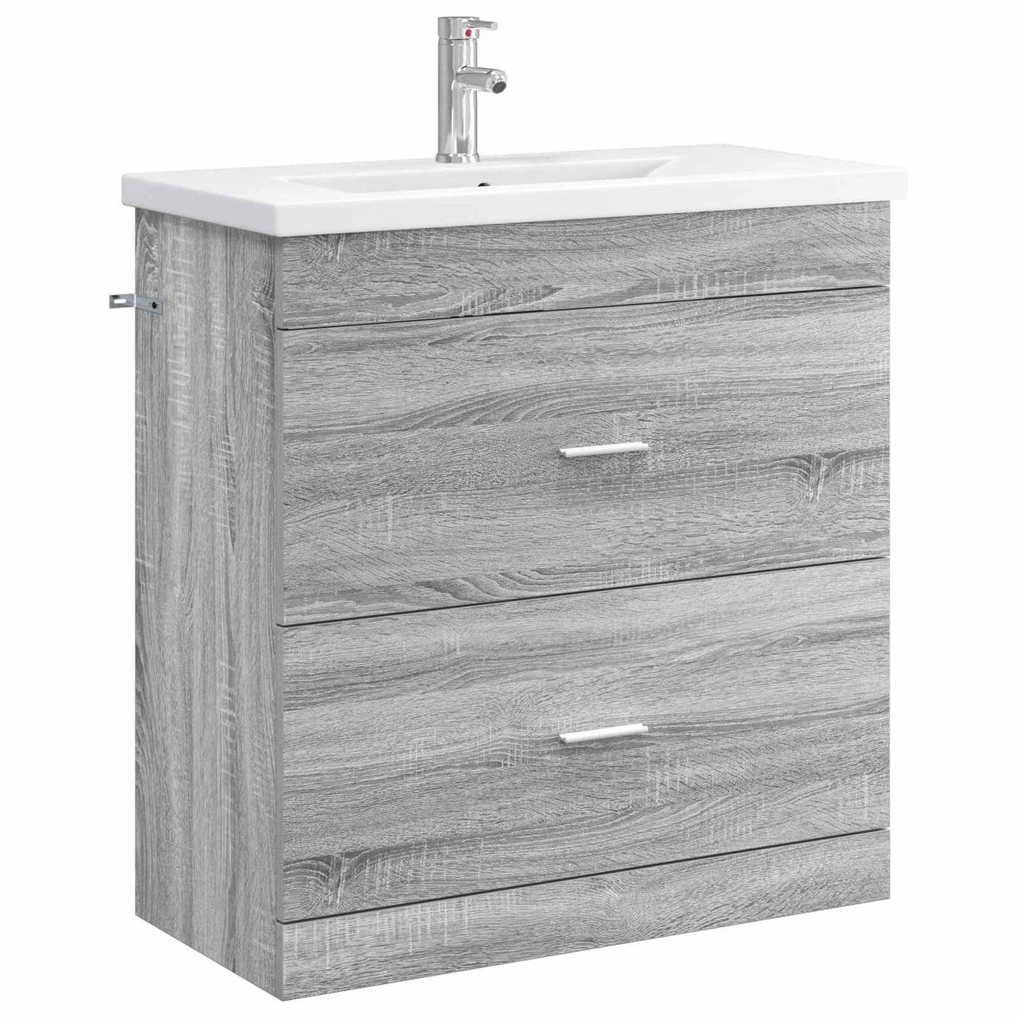 vidaXL Σετ Επίπλων Μπάνιου Γκρι Sonoma 81 x 40 x 84,5 εκ