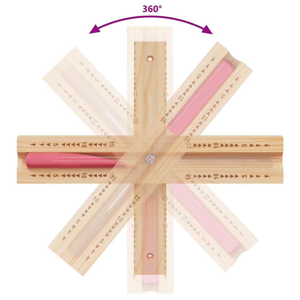 vidaXL Σετ Αξεσουάρ Σαουνάς 5 pcs Μαύρο