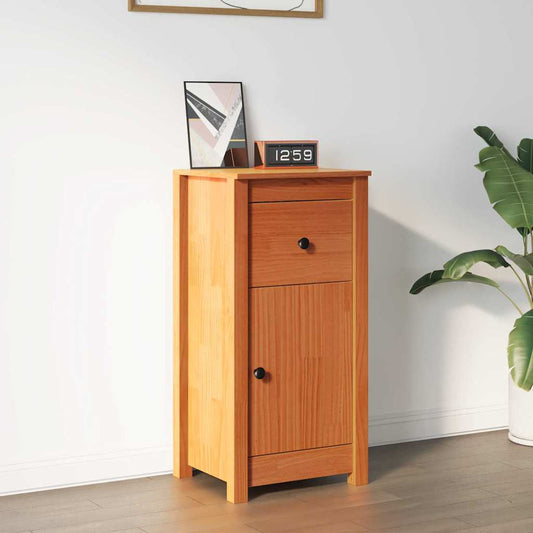 vidaXL Πλαϊνό γραφείο Κερωτό καφέ 39 x 34,5 x 80 εκ