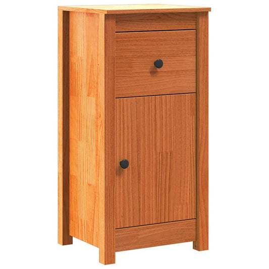 vidaXL Πλαϊνό γραφείο Κερωτό καφέ 39 x 34,5 x 80 εκ