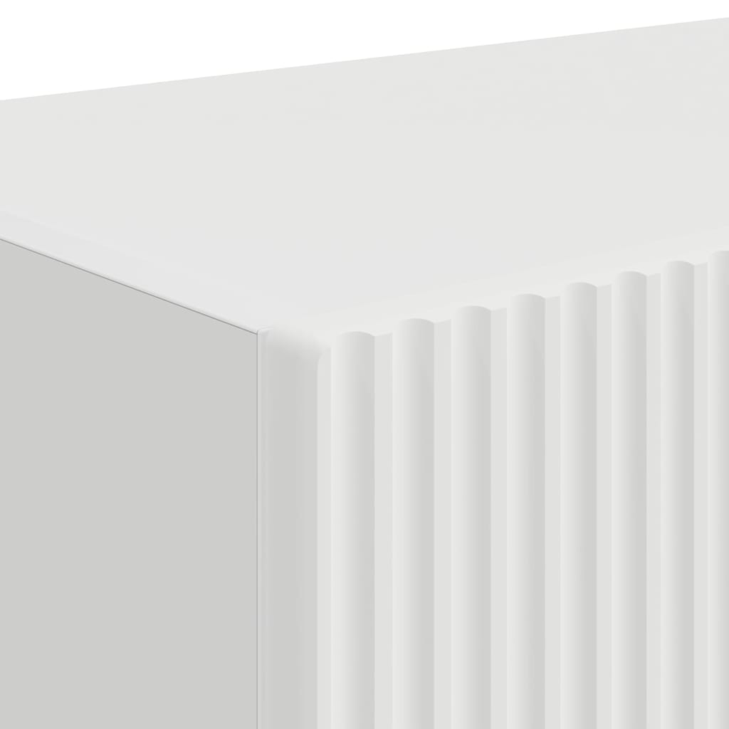 vidaXL Ντουλάπι Τηλεόρασης Τοίχου 2 pcs Λευκό 60 x 31 x 29.5 εκ