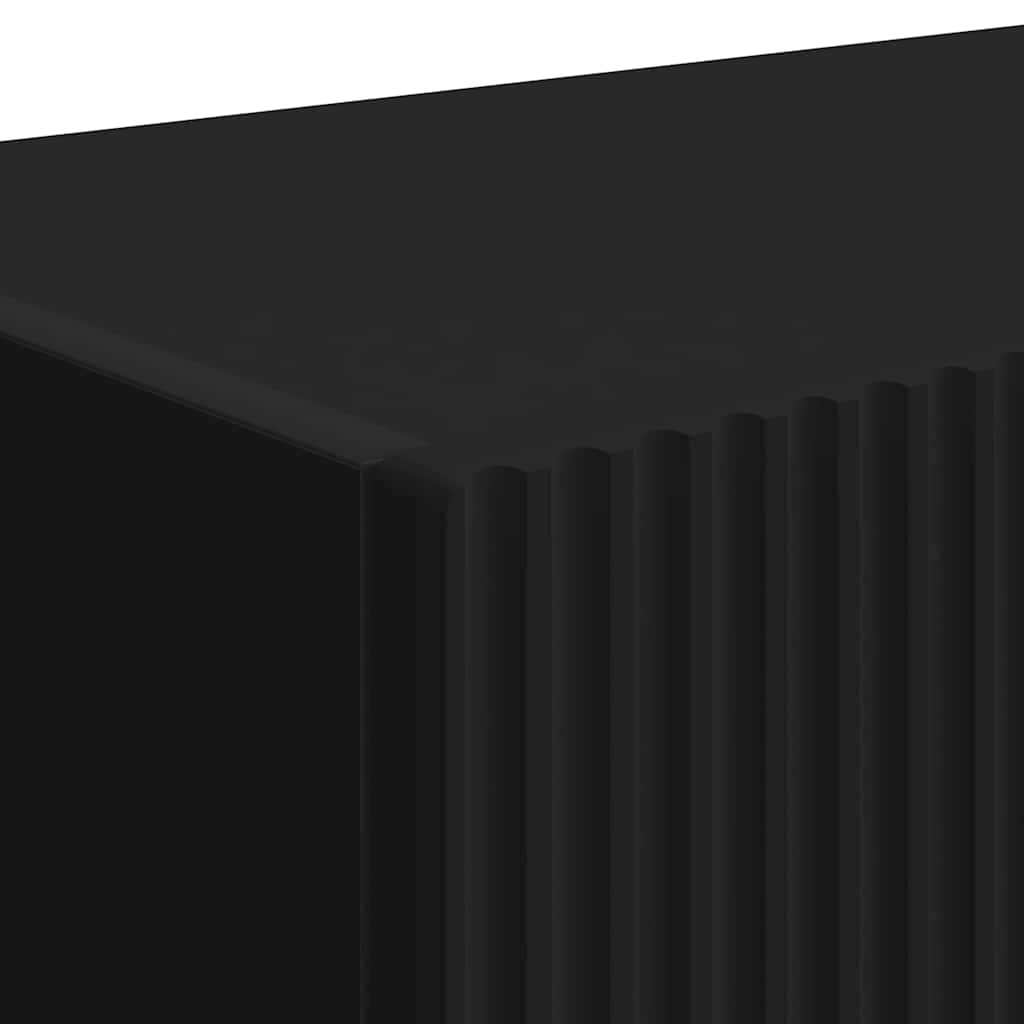 vidaXL Ντουλάπι Τηλεόρασης Τοίχου 2 pcs Μαύρο 60 x 31 x 29.5 εκ