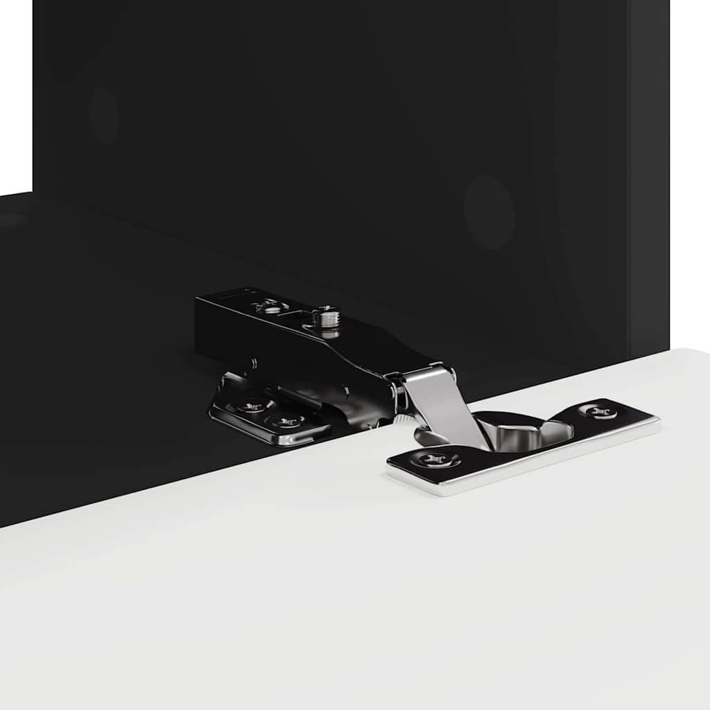 vidaXL Ντουλάπι Τηλεόρασης Τοίχου 2 pcs Μαύρο 60 x 31 x 29.5 εκ