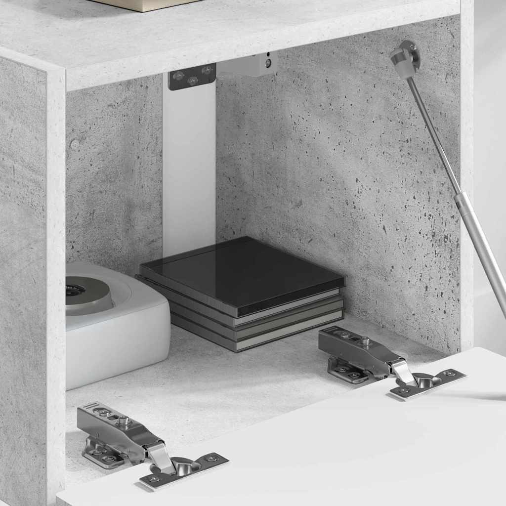 vidaXL Ντουλάπι Τηλεόρασης Τοίχου Σκυρόδεμα 60 x 31 x 29.5 εκ