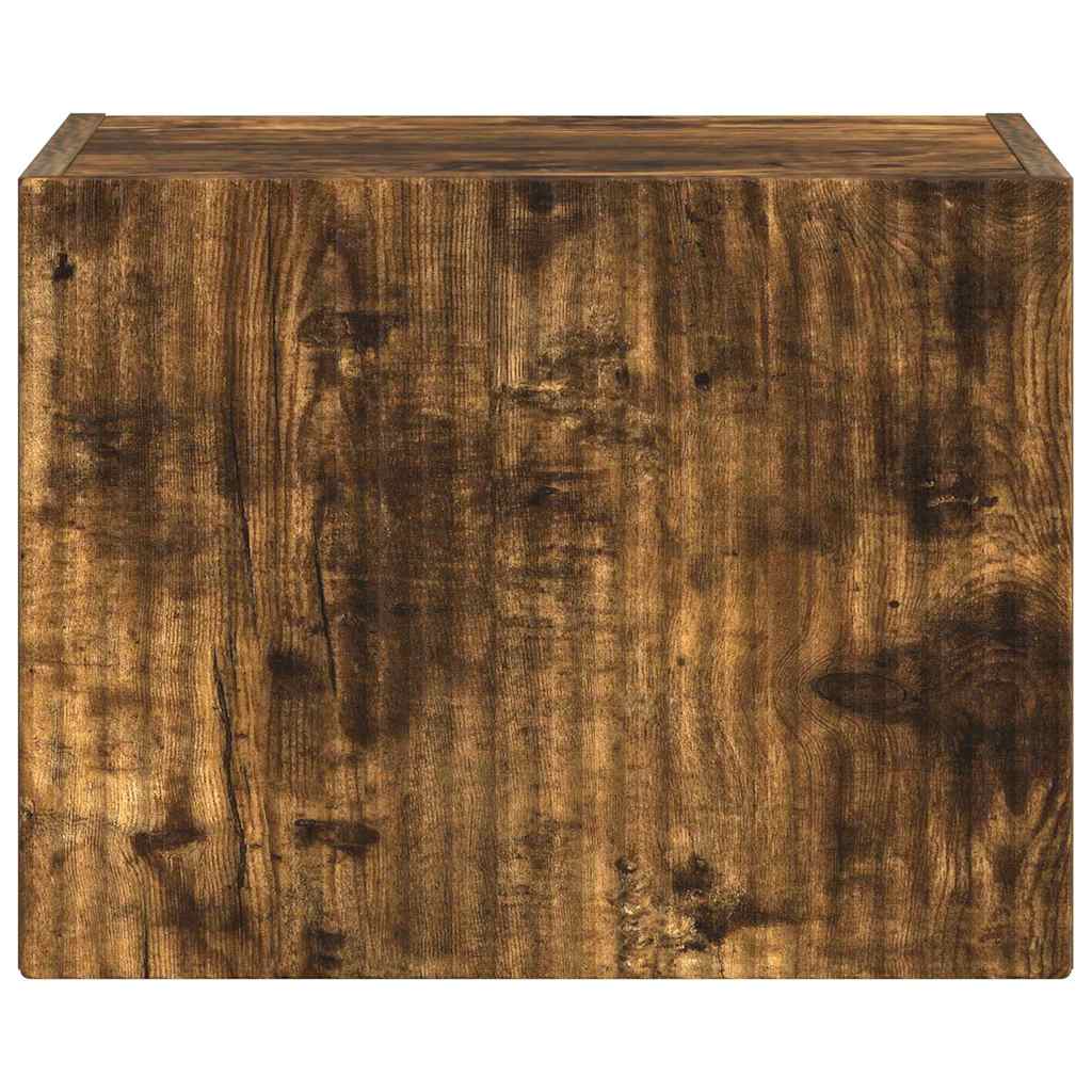 vidaXL Ντουλάπι Τηλεόρασης Τοίχου Καπνιστό Δρύς 60 x 31 x 29.5 εκ