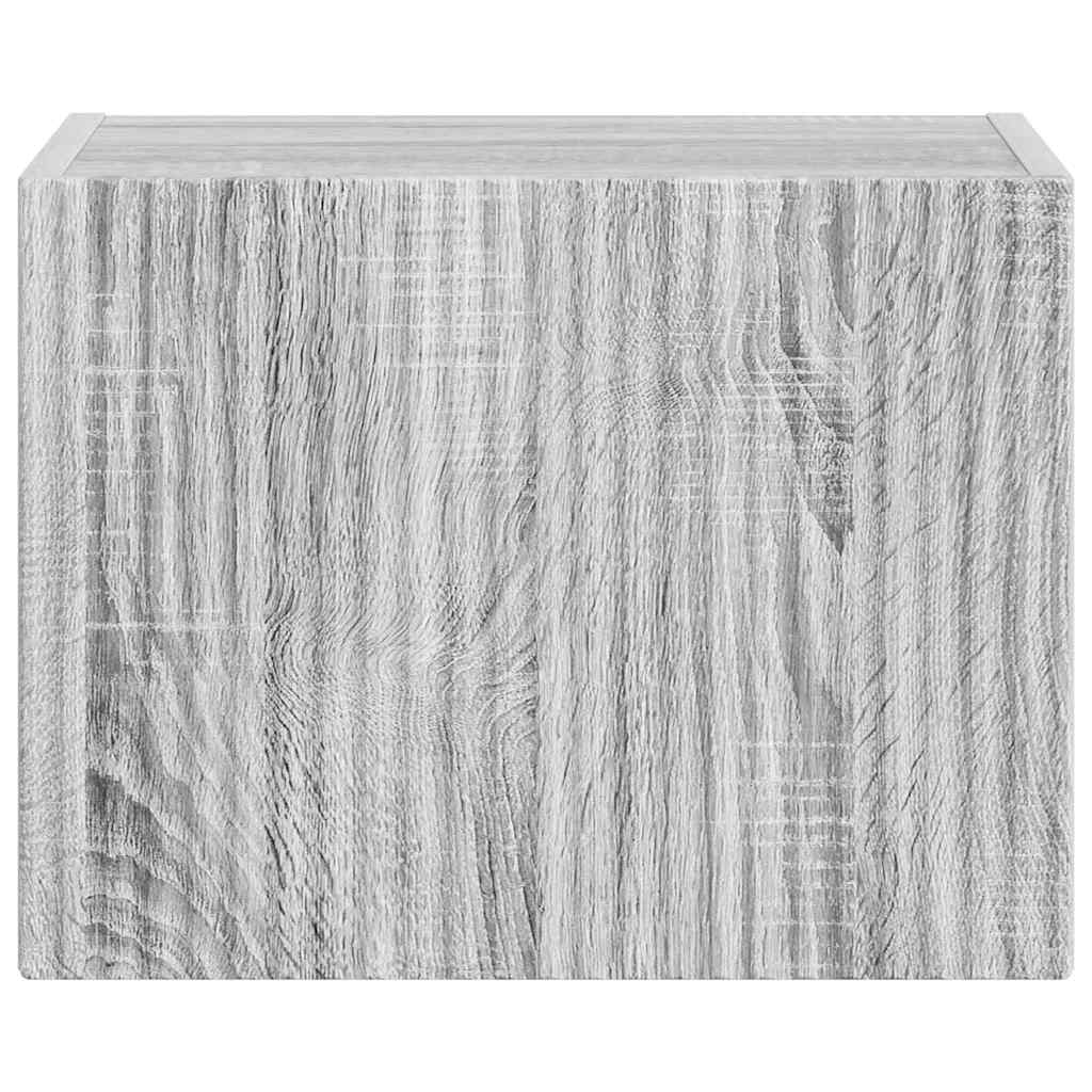 vidaXL Ντουλάπι Τηλεόρασης Τοίχου Γκρίζο Σονομα 60 x 31 x 29.5 εκ