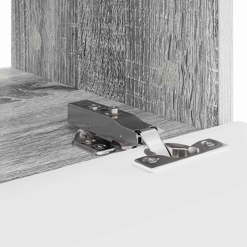 vidaXL Ντουλάπι Τηλεόρασης Τοίχου Επιτοίχιο 2 pcs Γκρίζο Σονομα