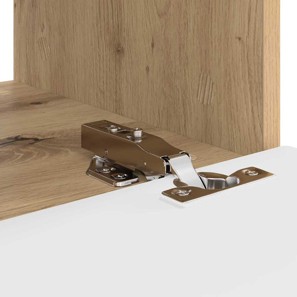 vidaXL Ντουλάπι Τηλεόρασης Τοίχου 2 pcs Καρυδιά Χειροποίητης Εργασίας