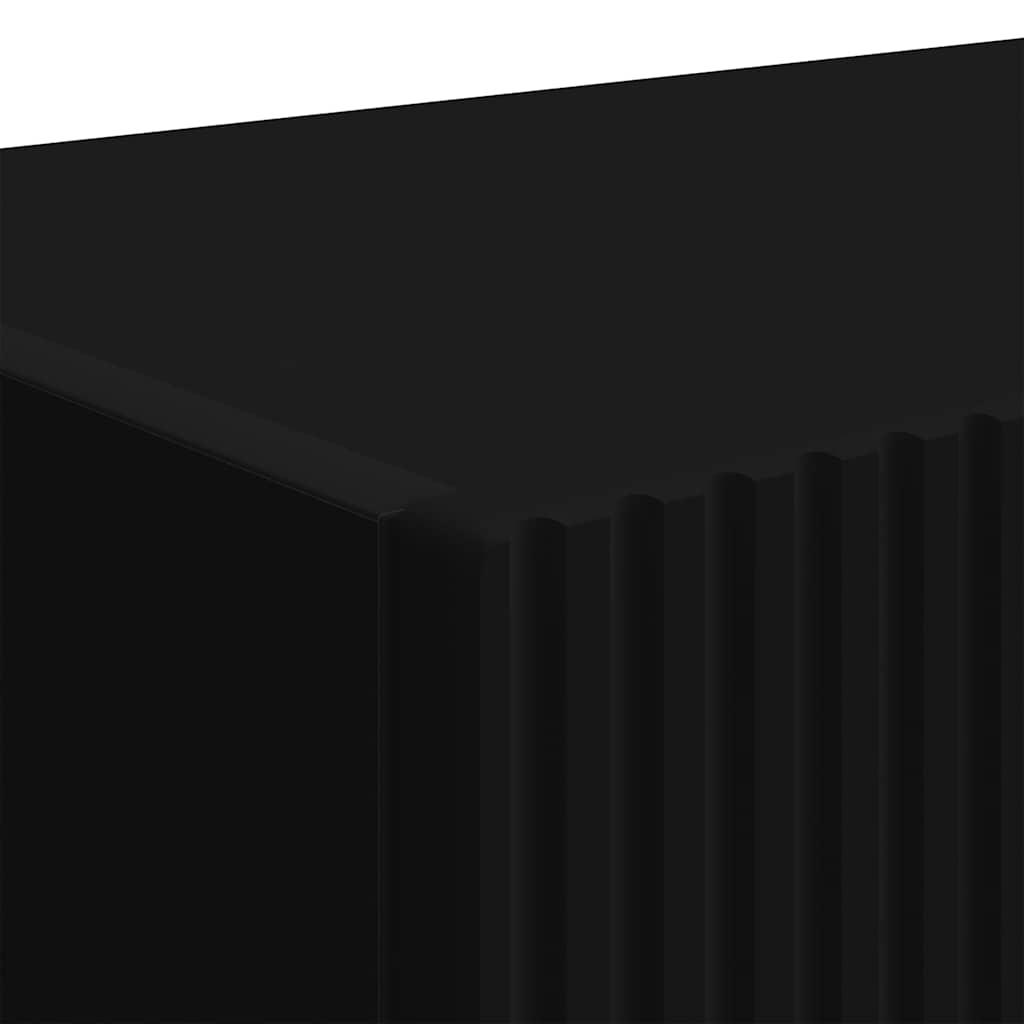 vidaXL Ντουλάπι Τηλεόρασης Τοίχου Επιτοίχιο Μαύρο 60 x 31 x 29.5 εκ