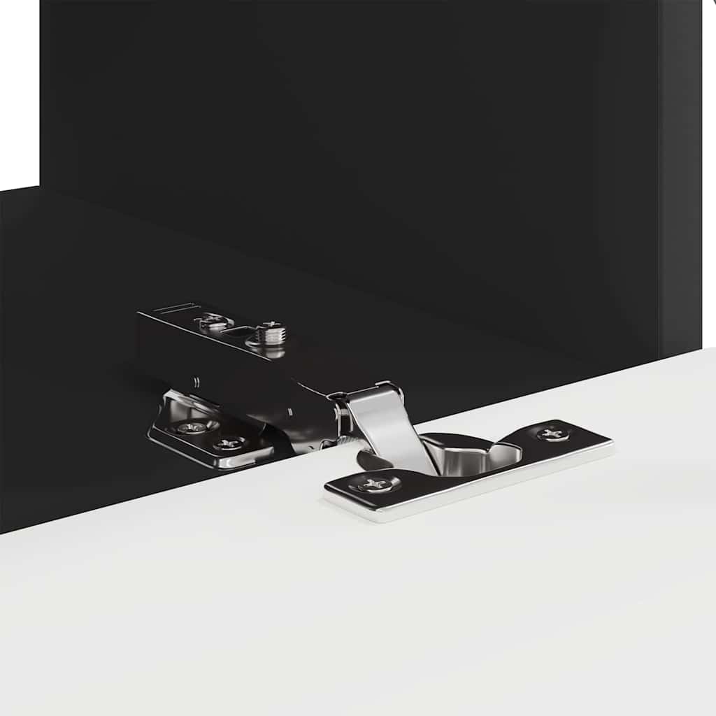 vidaXL Ντουλάπι Τηλεόρασης Τοίχου Επιτοίχιο Μαύρο 60 x 31 x 29.5 εκ