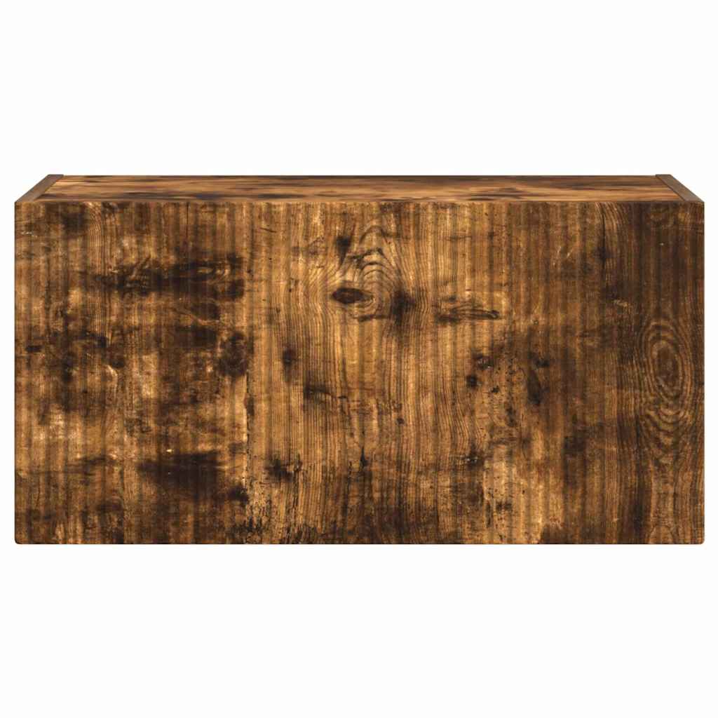 vidaXL Ντουλάπι Τηλεόρασης Τοίχου Καπνιστό Δρύς 60 x 31 x 29.5 εκ