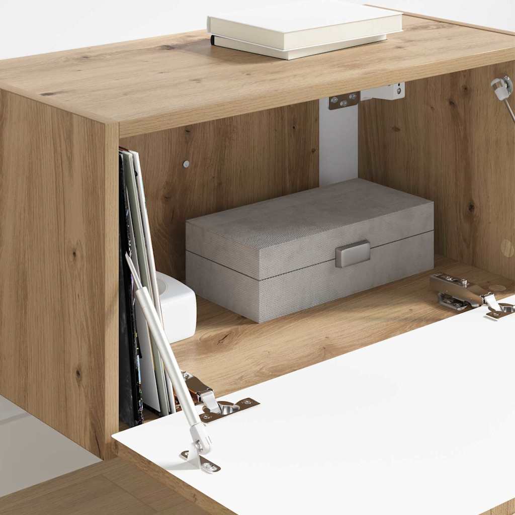 vidaXL Ντουλάπι Τηλεόρασης Τοίχου Καρυδιά Χειροποίητης Εργασίας