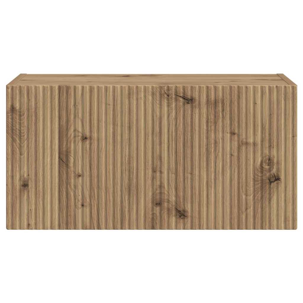 vidaXL Ντουλάπι Τηλεόρασης Τοίχου Καρυδιά Χειροποίητης Εργασίας