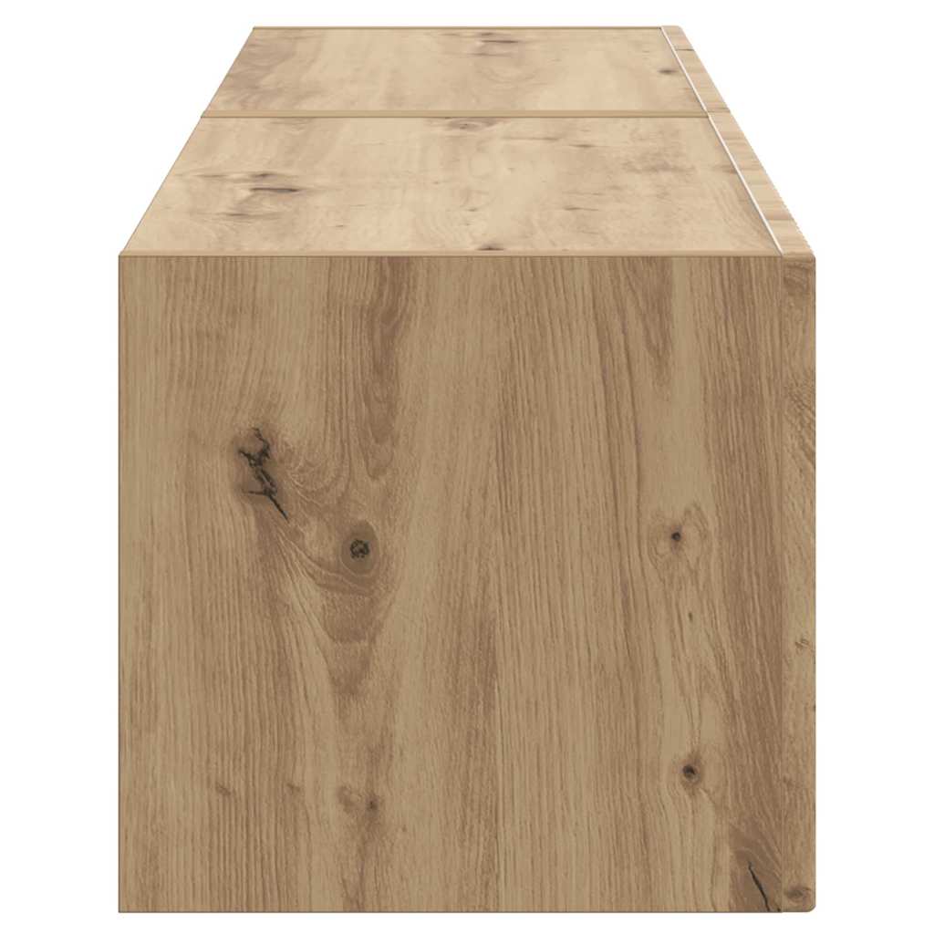 vidaXL Ντουλάπι Τηλεόρασης Τοίχου 2 pcs Καρυδιά Χειροποίητης Εργασίας