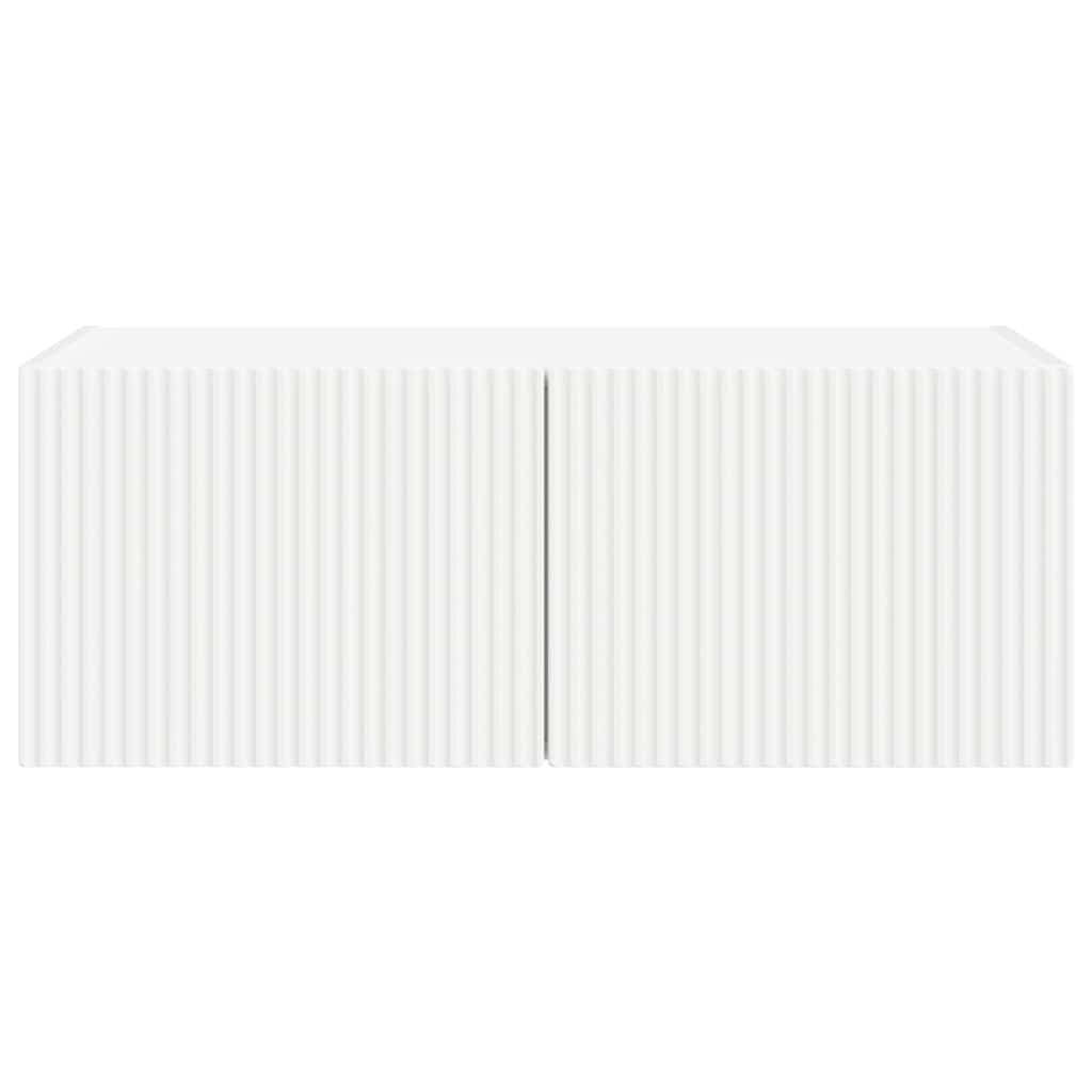 vidaXL Ντουλάπι Τηλεόρασης Τοίχου Επιτοίχιο Λευκό 60 x 31 x 29.5 εκ