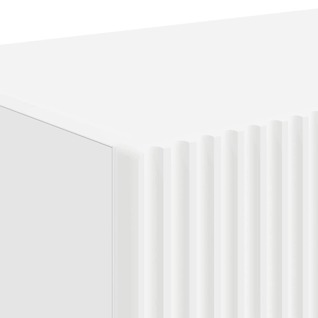 vidaXL Ντουλάπι Τηλεόρασης Τοίχου 2 pcs Λευκό 60 x 31 x 29.5 εκ