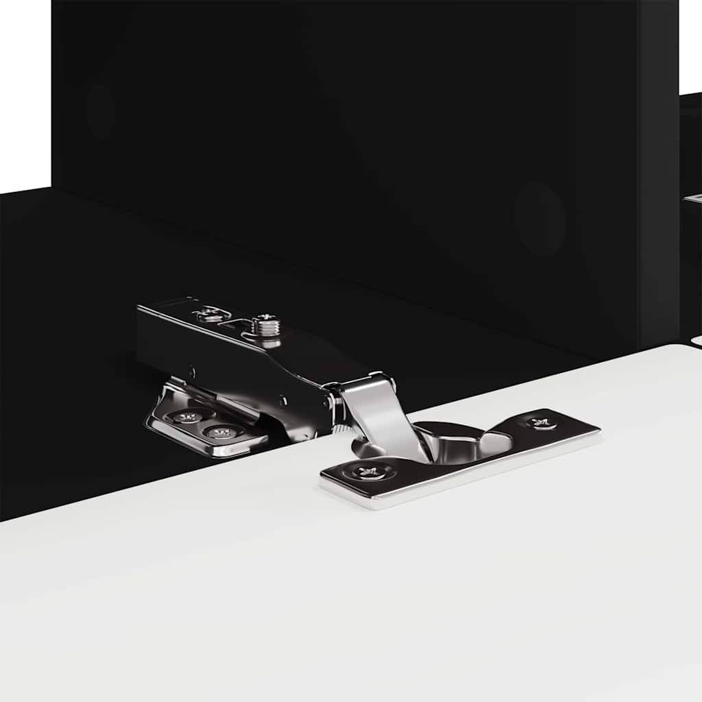 vidaXL Ντουλάπι Τηλεόρασης Τοίχου Επιτοίχιο Μαύρο 60 x 31 x 29.5 εκ